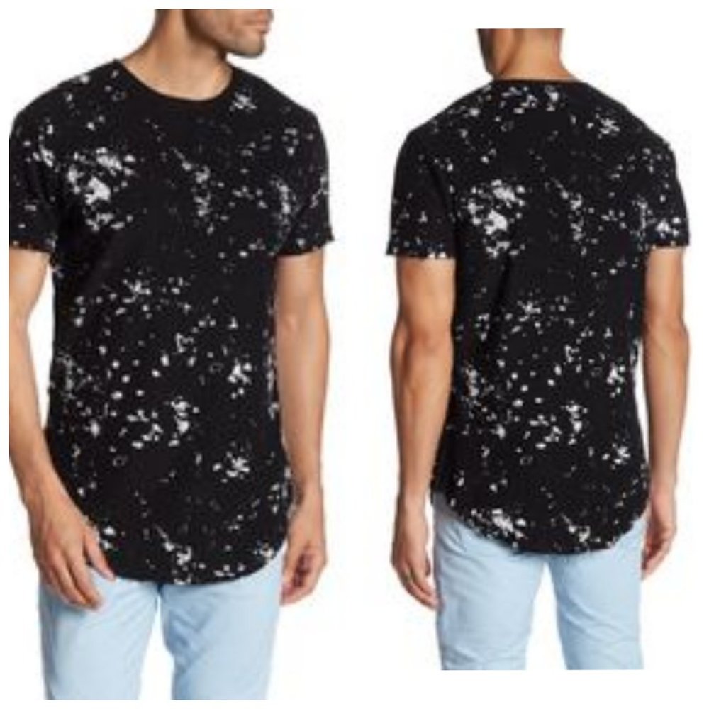 AMERICAN STITCH Raw Hem Trendy Splatter Shirt